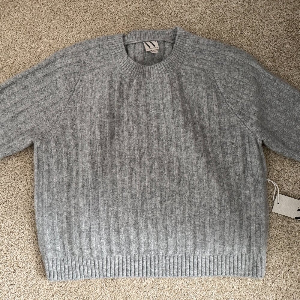 Worthington Gray Short Sleeved Sweater
